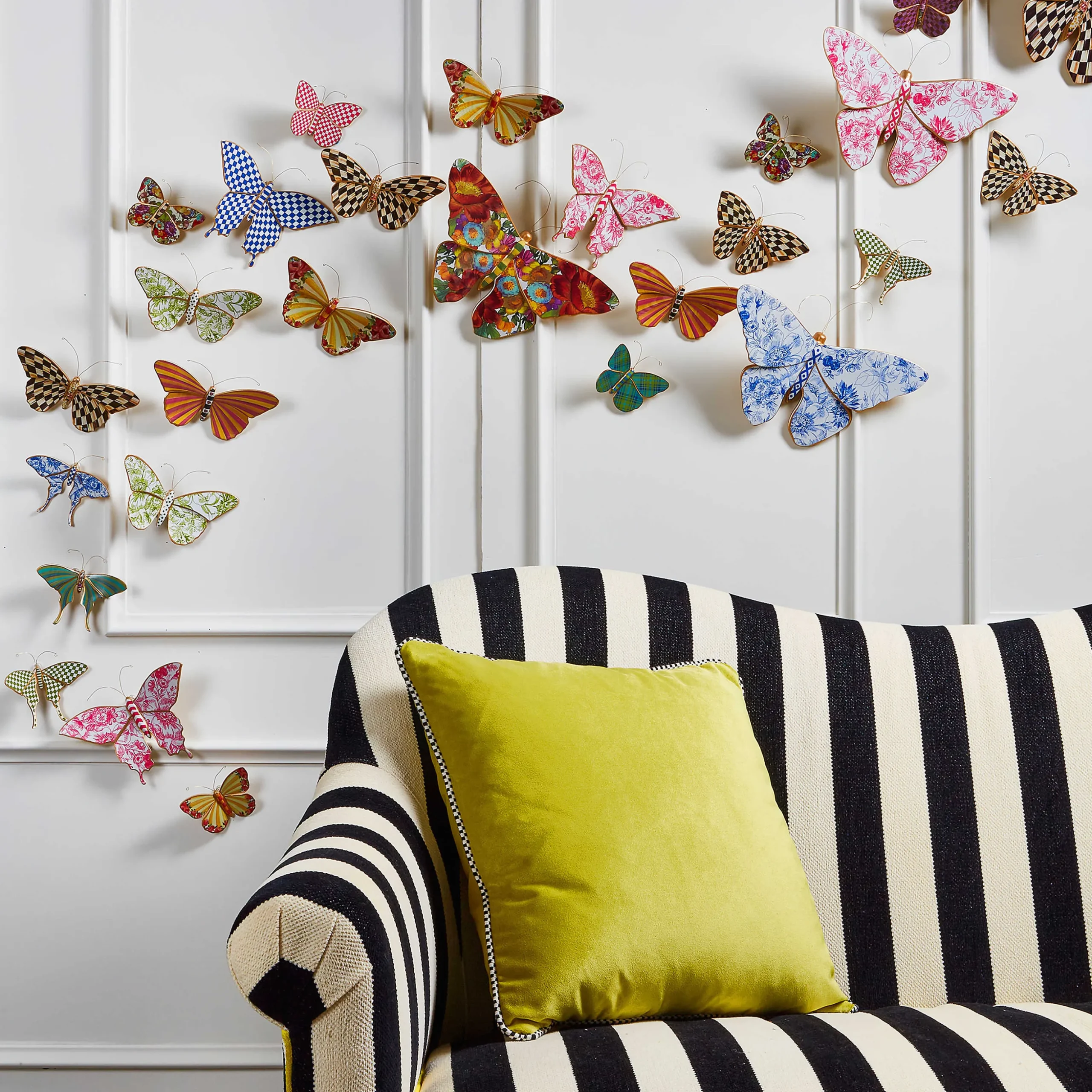 Butterfly Duo Wall Decor - Courtly Check