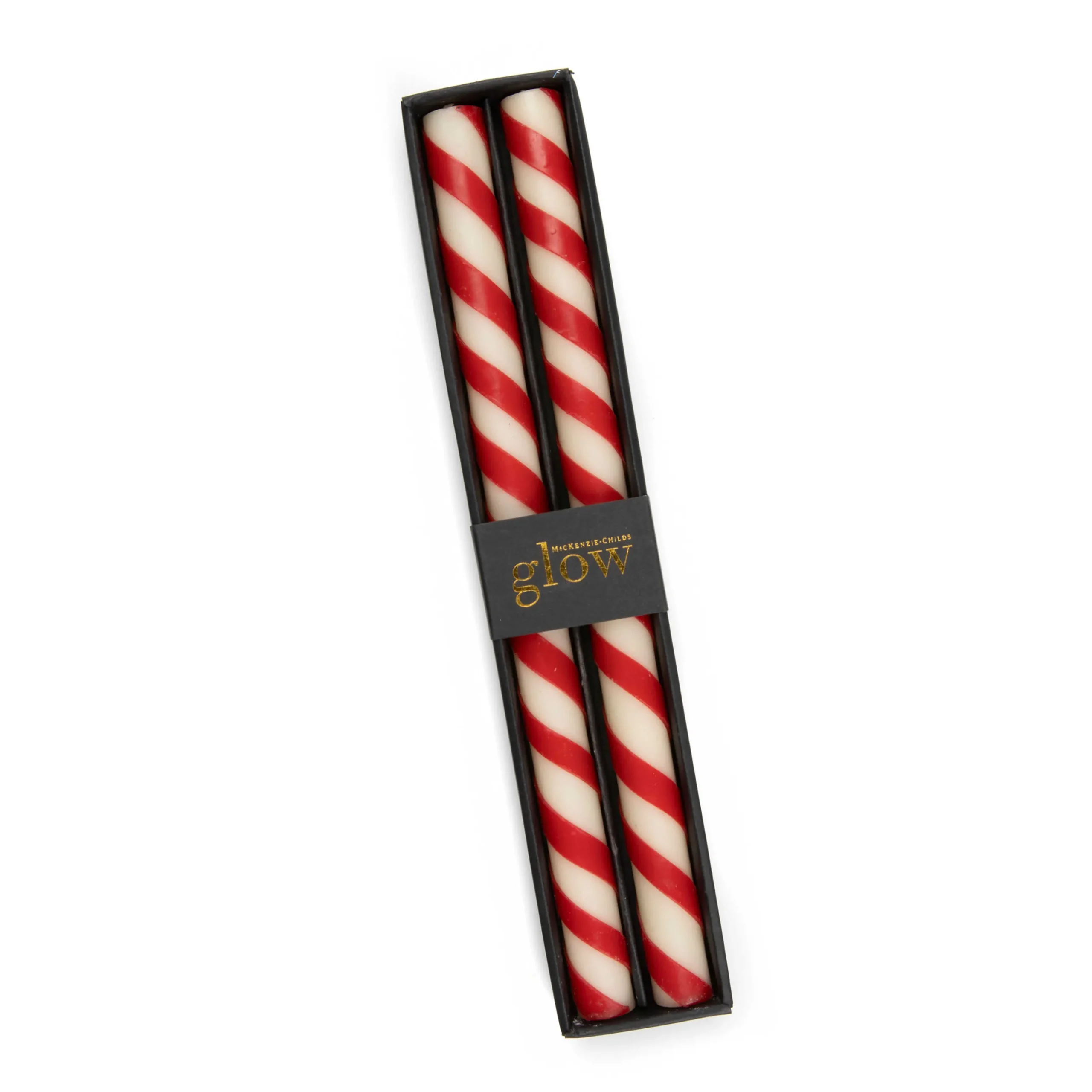 Candy Cane Dinner Candles - Set Of 2