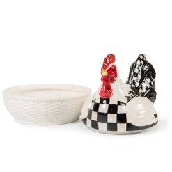 Chicken In A Basket Lidded Dish