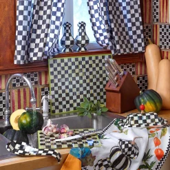 Courtly Check Cafe Curtains - Set Of 2