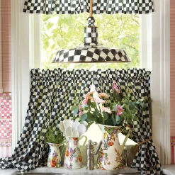 Courtly Check Cafe Curtains - Set Of 2