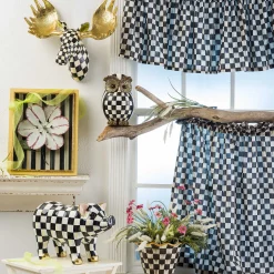 Courtly Check Cafe Curtains - Set Of 2