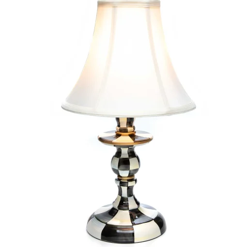 Courtly Check Candlestick Lamp