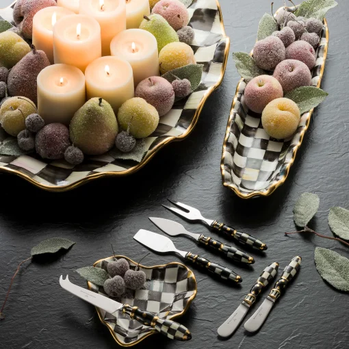 Courtly Check Cheese Knife Set