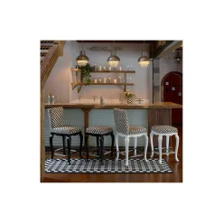 Courtly Check Counter Stool - Black
