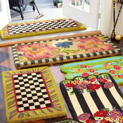 Courtly Check Double Door Entrance Mat
