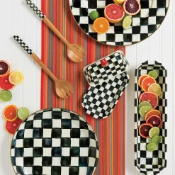 Courtly Check Enamel Baguette Dish