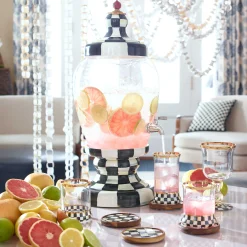 Courtly Check Enamel Beverage Hostess