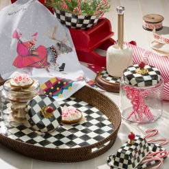 Courtly Check Enamel Butter Box