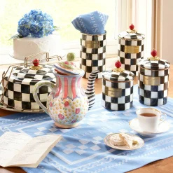 Courtly Check Enamel Cake Carrier