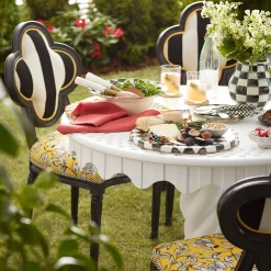 Courtly Check Enamel Cheese Course