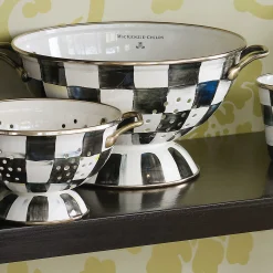Courtly Check Enamel Colander - Large