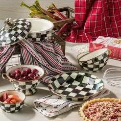 Courtly Check Enamel Colander - Small