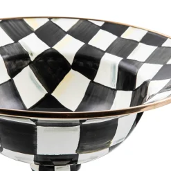 Courtly Check Enamel Compote - Large