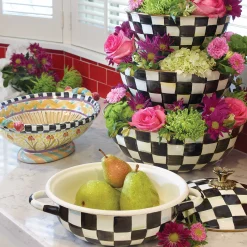 Courtly Check Enamel Everyday Bowl - Extra Large