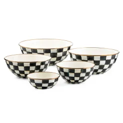 Courtly Check Enamel Everyday Bowl - Large