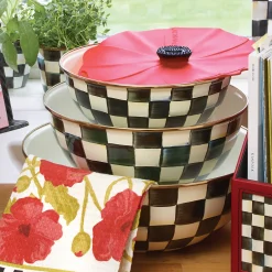 Courtly Check Enamel Everyday Bowl - Extra Large
