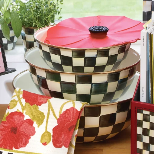 Courtly Check Enamel Everyday Bowl - Extra Large