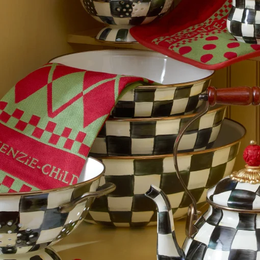 Courtly Check Enamel Everyday Bowl - Extra Large