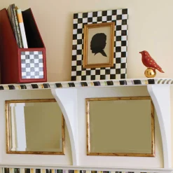 Courtly Check Enamel Frame - 4" X 6"