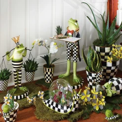 Courtly Check Enamel Garden Pot - Extra Large