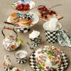 Courtly Check Enamel Ice Cream Dish