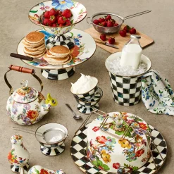 Courtly Check Enamel Ice Cream Dish