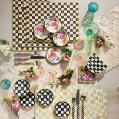 Courtly Check Enamel Napkin Holder