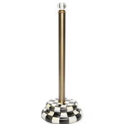 Courtly Check Enamel Toilet Tissue Storage