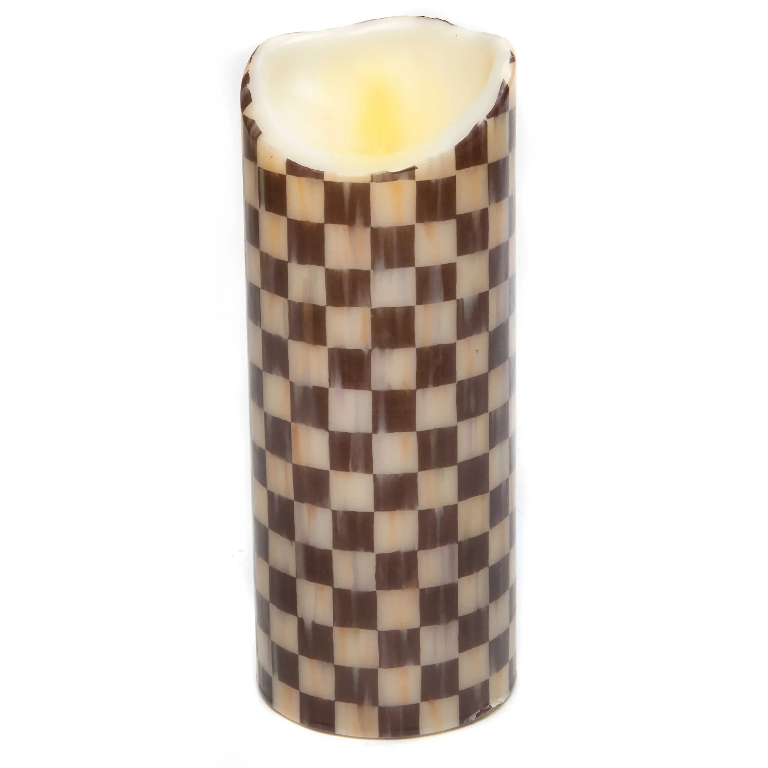 Courtly Check Flicker 10" Pillar Candle