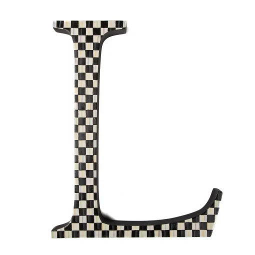 Courtly Check Letter - L