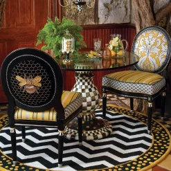 Courtly Check Pedestal With Cloche