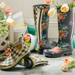 Courtly Check Rain Boots - Short - Size 7