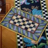 Courtly Check Rug - 2' X 3' - Purple & Green