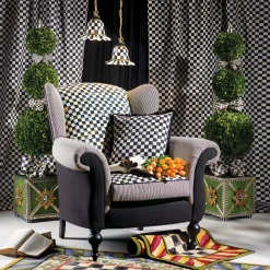 Courtly Check Rug - 5' X 8' - Purple & Green