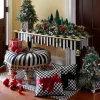 Courtly Check Sash Pillow - Red