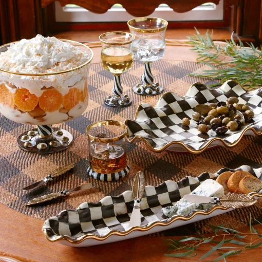 Courtly Check Serving Platter