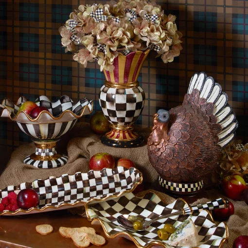 Courtly Check Serving Platter