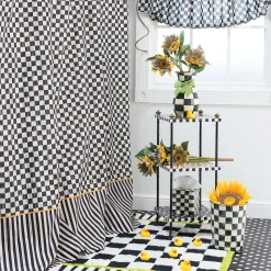 Courtly Check Tab Top Cafe Valance