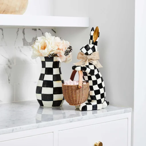 Courtly Check Tall Vase & Bouquet Set