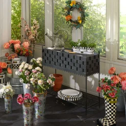 Courtly Check Wellies Planter