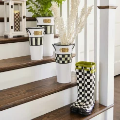 Courtly Check Wellies Planter