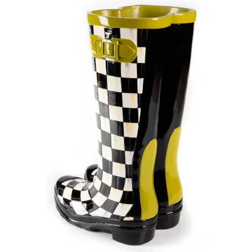 Courtly Check Wellies Planter