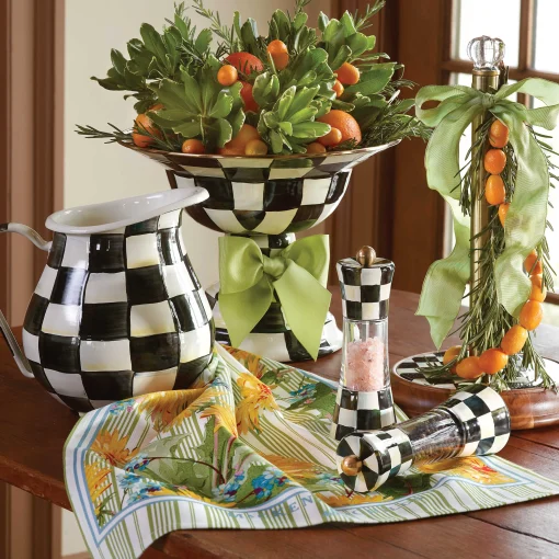 Courtly Check Wood Paper Towel Holder