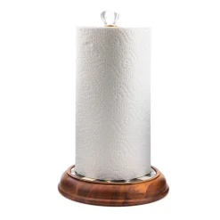 Courtly Check Wood Paper Towel Holder