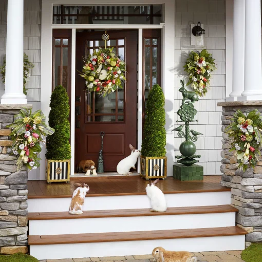 Courtly Check Wreath Hanger