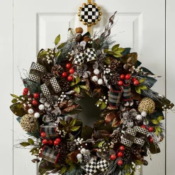 Courtly Check Wreath Hanger