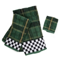 Evergreen Plaid Washcloth