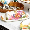Flower Market Butter Box - White