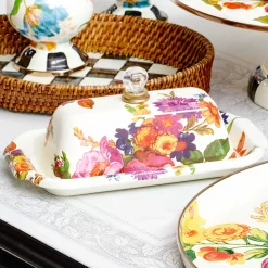 Flower Market Butter Box - White